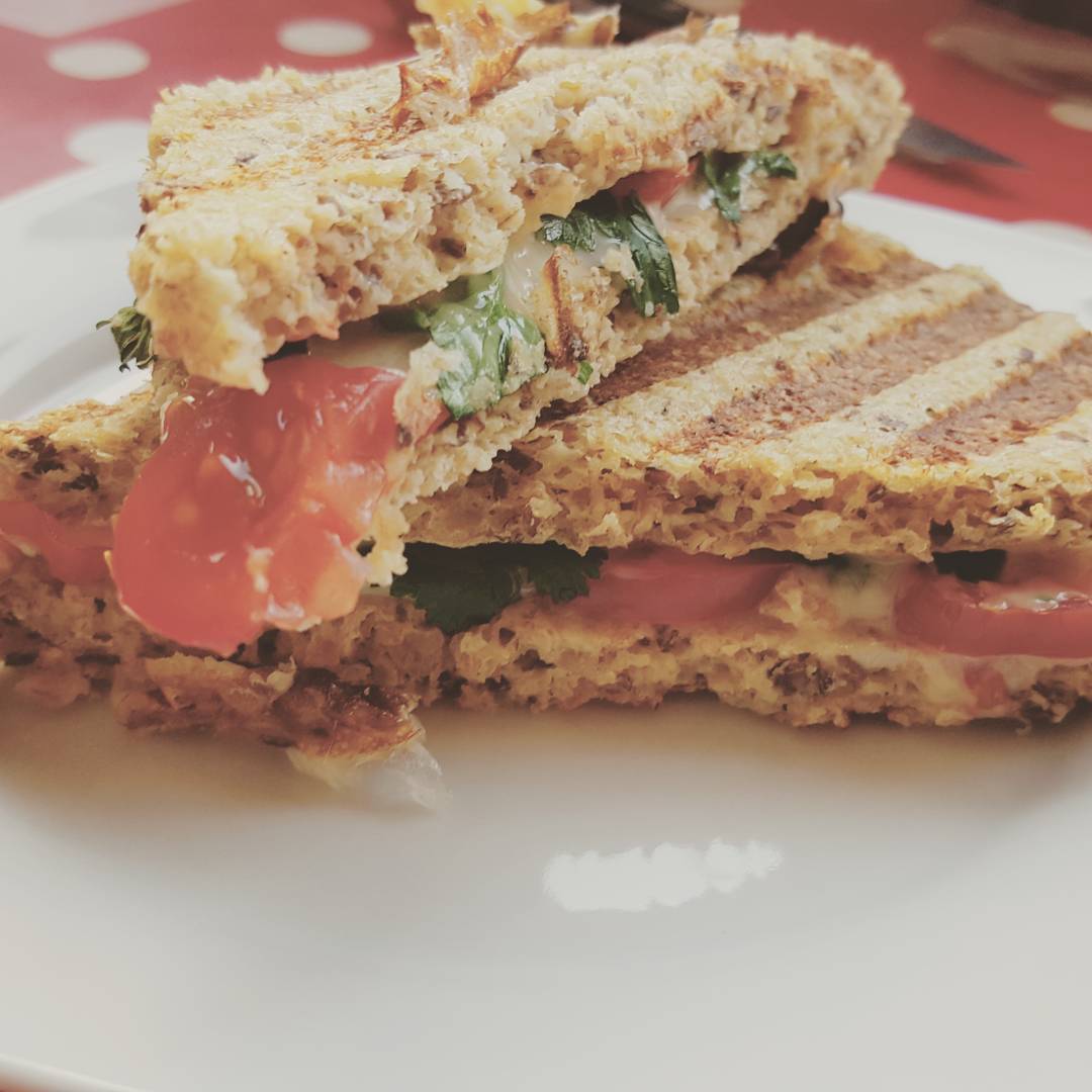 #sandwich with cheese and tomatoes