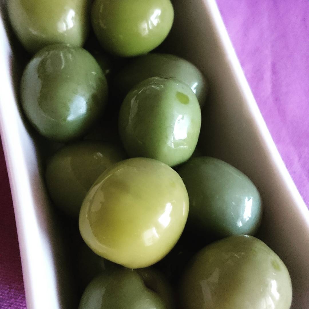 #green olives from amalfi... I love this olives...