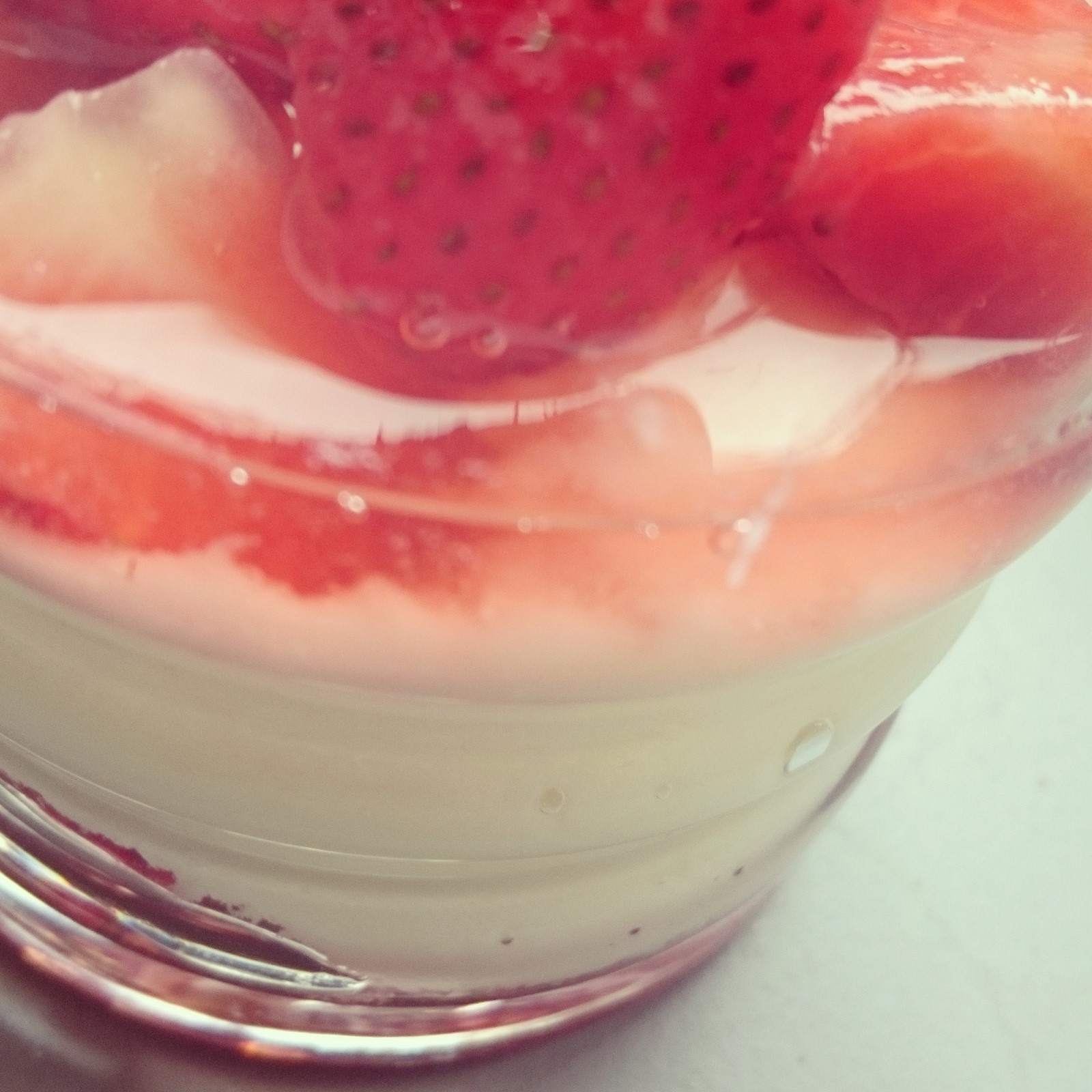 Joghurt mit Erdbeeren und Xylitol für LC und Dukan